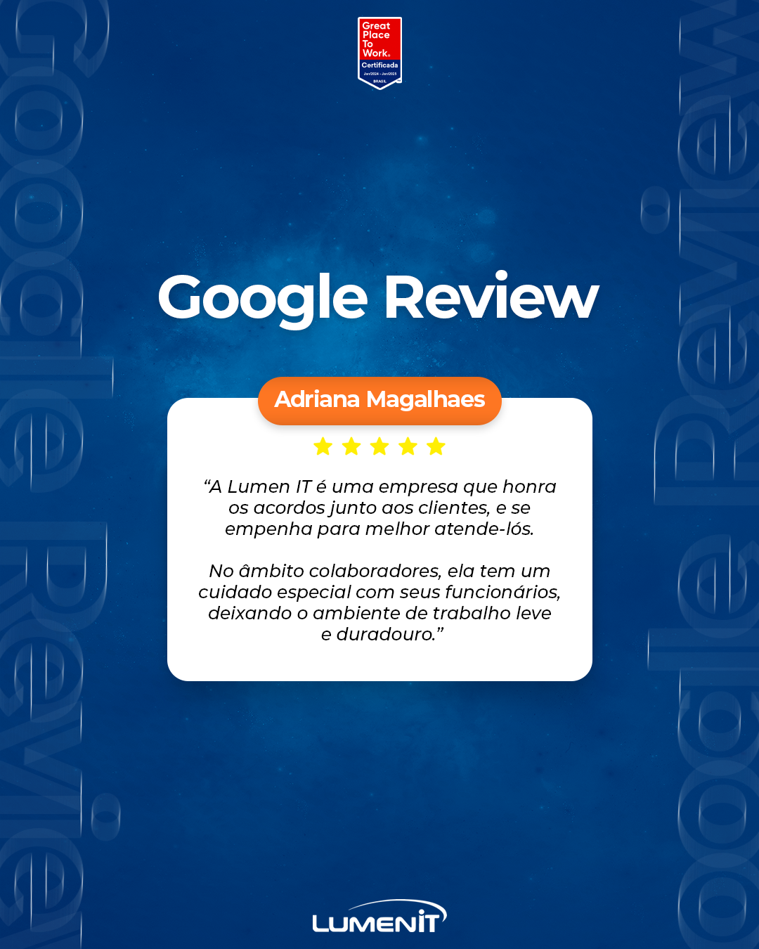 Google Review - Lumen IT
